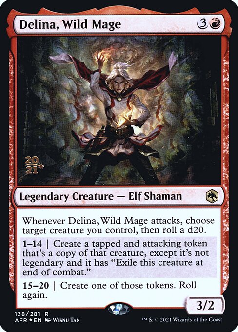 Delina, Wild Mage highlighted card art