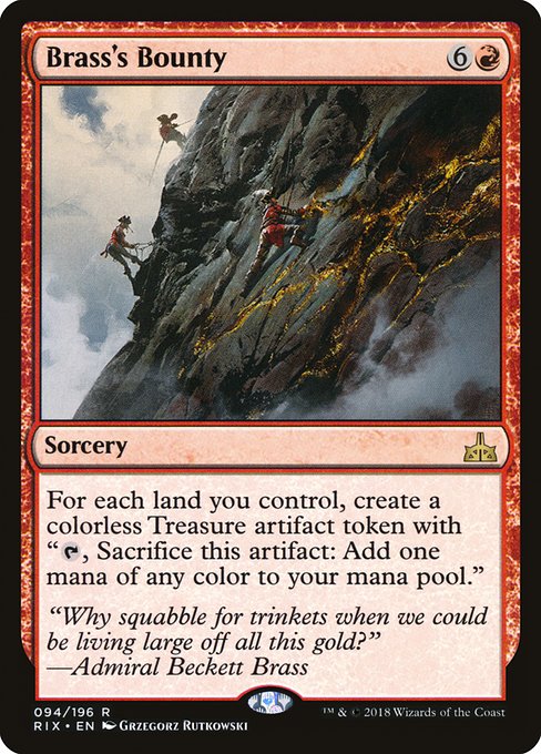 Brass's Bounty from Rivals of Ixalan