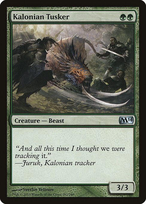 Kalonian Tusker highlighted card art