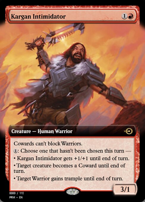 Kargan Intimidator from Magic Online Promos