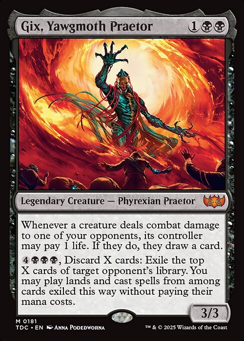 Gix, Yawgmoth Praetor from Tarkir: Dragonstorm Commander