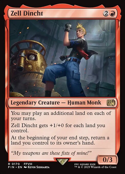 Zell Dincht highlighted card art