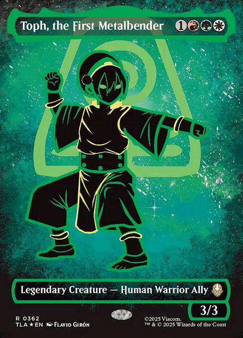 Toph, the First Metalbender highlighted card art