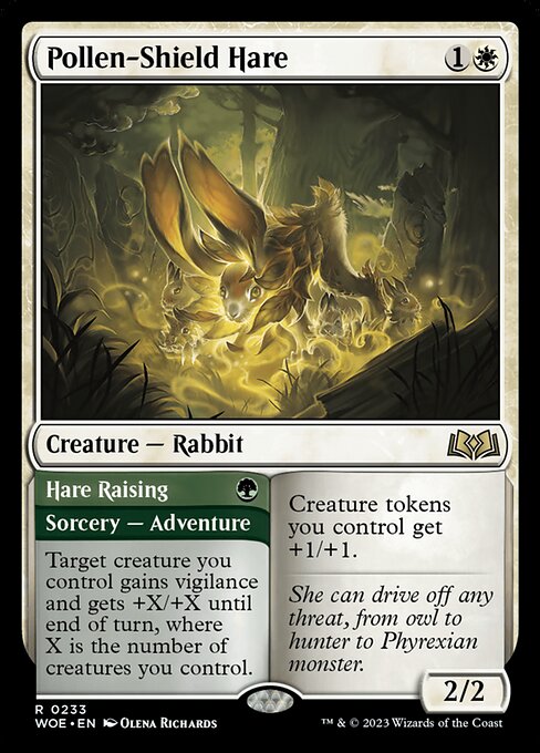 Pollen-Shield Hare // Hare Raising from Wilds of Eldraine