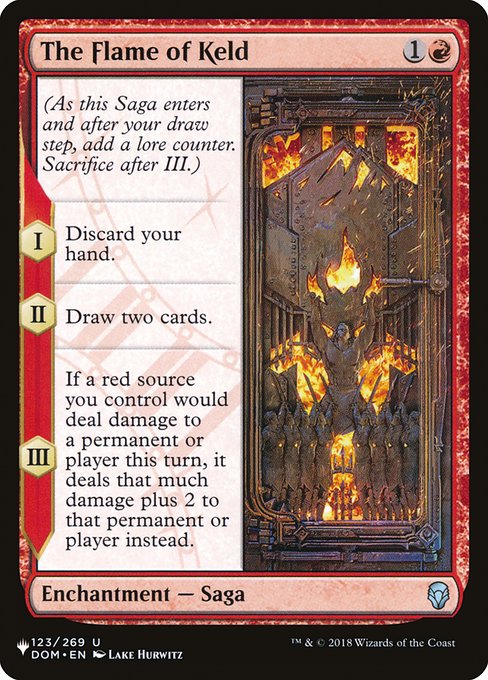 The Flame of Keld highlighted card art
