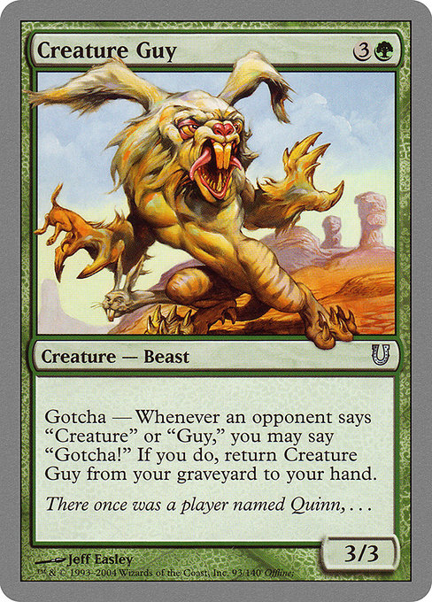 Creature Guy highlighted card art