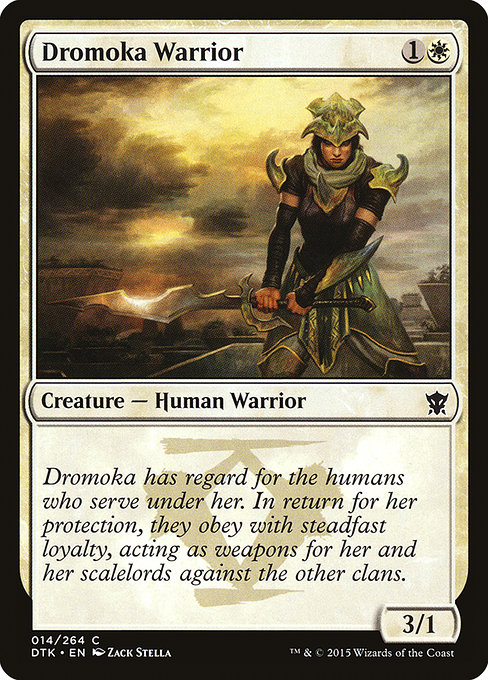 Dromoka Warrior highlighted card art