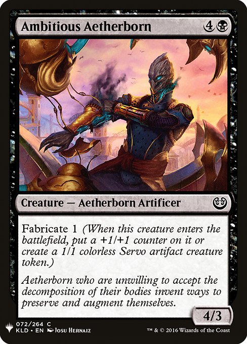 Ambitious Aetherborn highlighted card art