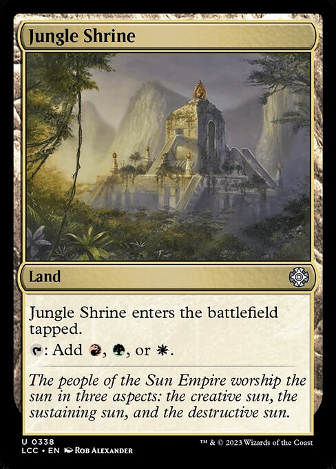Jungle Shrine from The Lost Caverns of Ixalan Commander