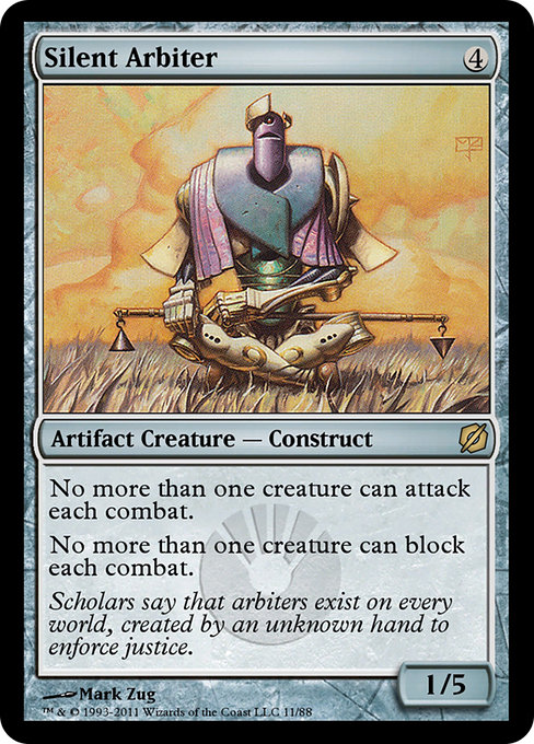 Silent Arbiter from Duel Decks: Mirrodin Pure vs. New Phyrexia