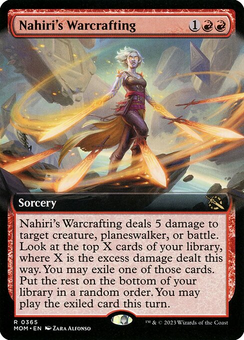 Nahiri's Warcrafting highlighted card art