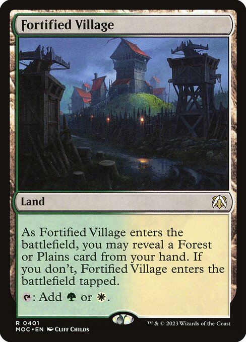 Fortified Village from March of the Machine Commander