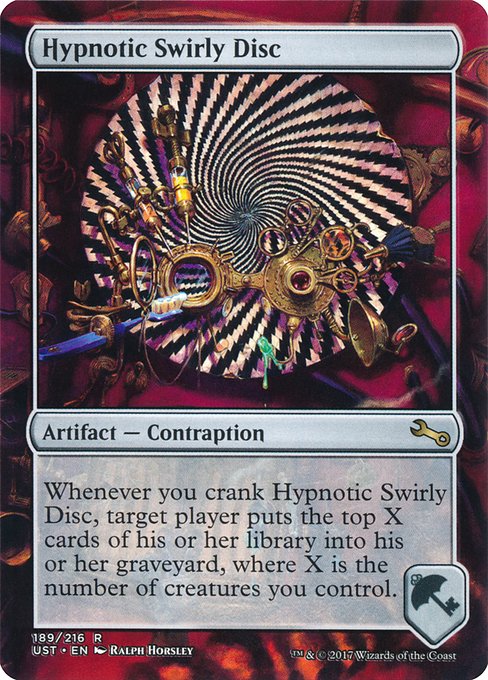 Hypnotic Swirly Disc highlighted card art