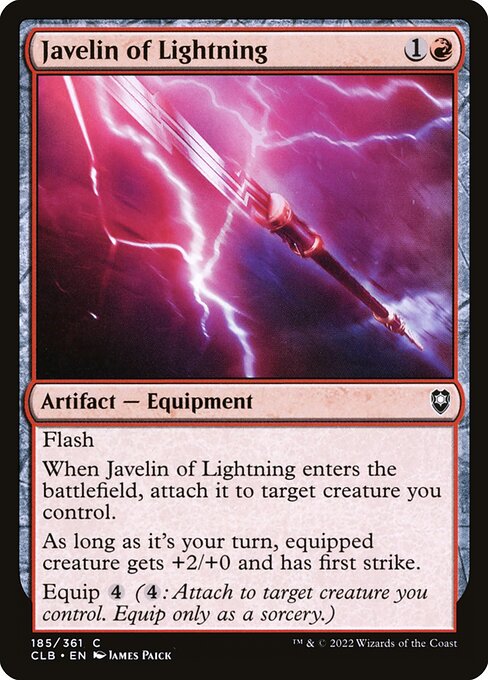 Javelin of Lightning highlighted card art