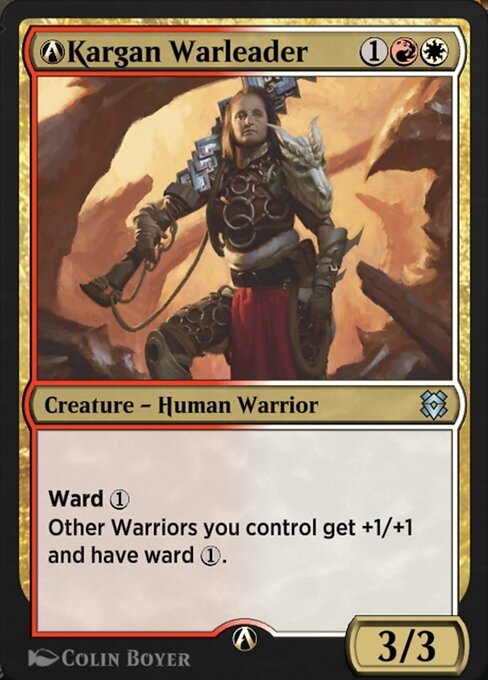 A-Kargan Warleader highlighted card art