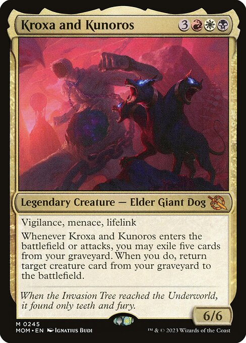 Kroxa and Kunoros highlighted card art