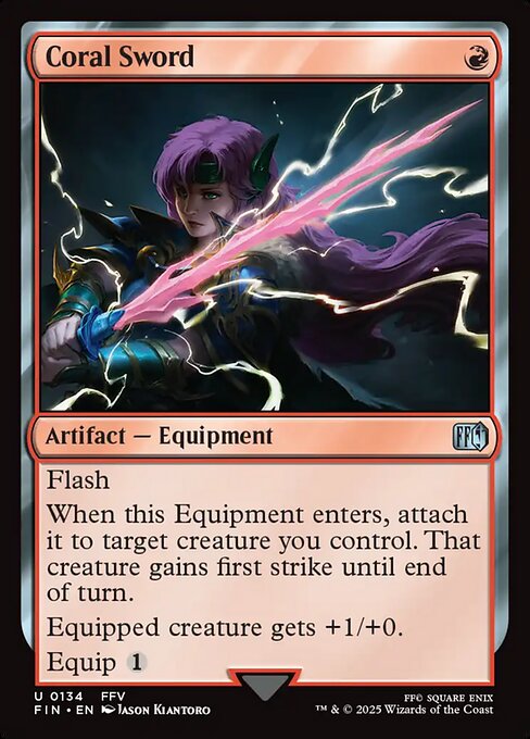 Coral Sword highlighted card art
