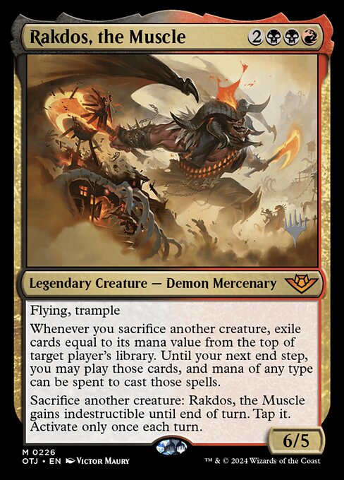 Rakdos, the Muscle from Outlaws of Thunder Junction Promos