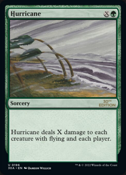 Hurricane highlighted card art