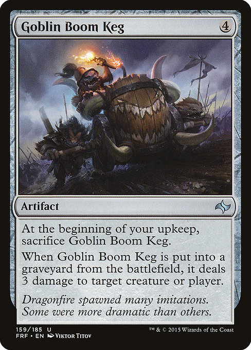 Goblin Boom Keg highlighted card art