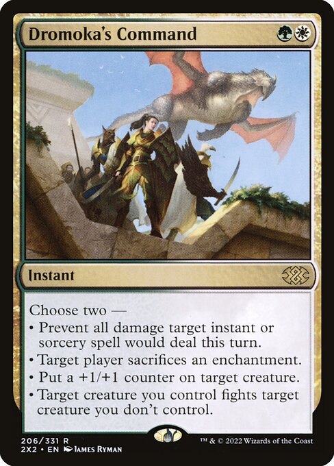 Dromoka's Command from Double Masters 2022