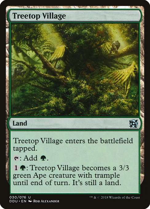 Treetop Village from Duel Decks: Elves vs. Inventors