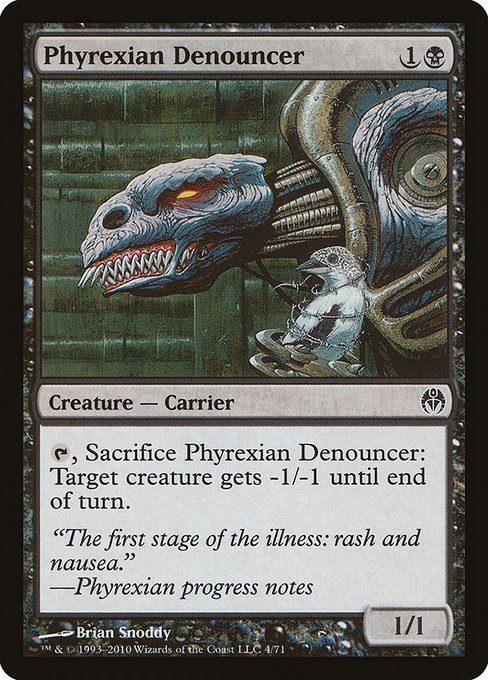 Phyrexian Denouncer highlighted card art