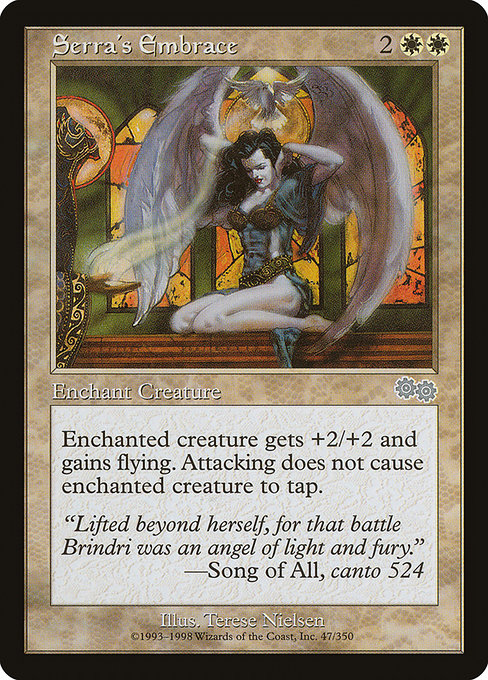 Serra's Embrace from Urza's Saga