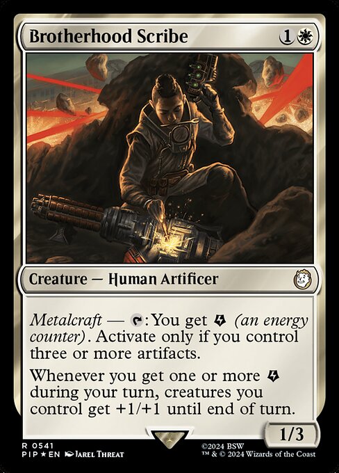 Brotherhood Scribe highlighted card art