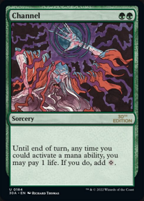 Channel highlighted card art