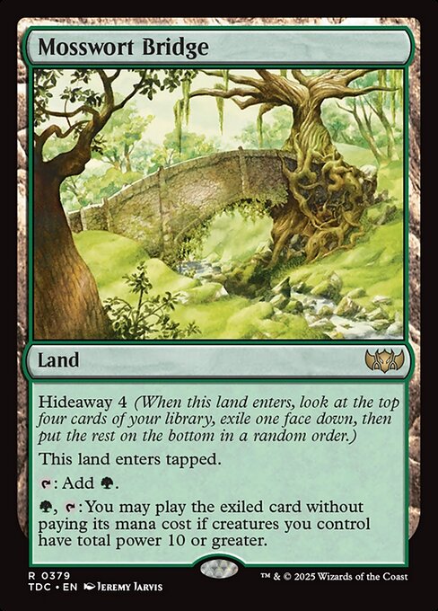 Mosswort Bridge highlighted card art