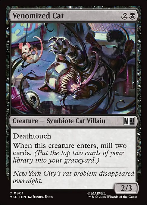 Venomized Cat from Marvel Super Heroes Commander