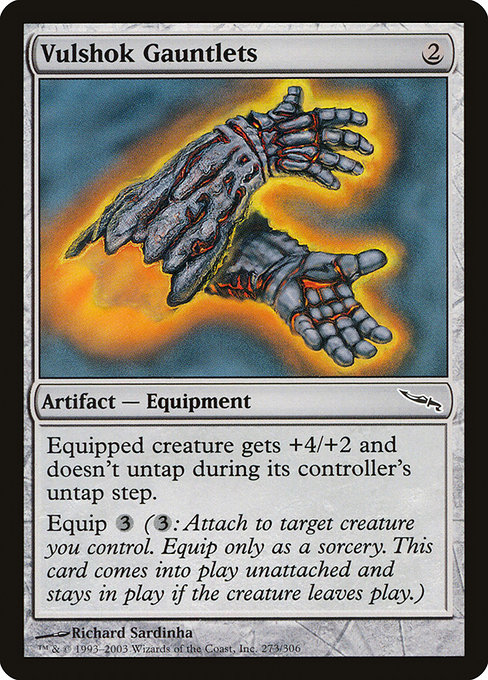 Vulshok Gauntlets from Mirrodin