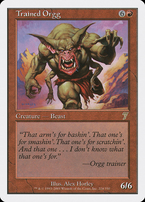 Trained Orgg highlighted card art
