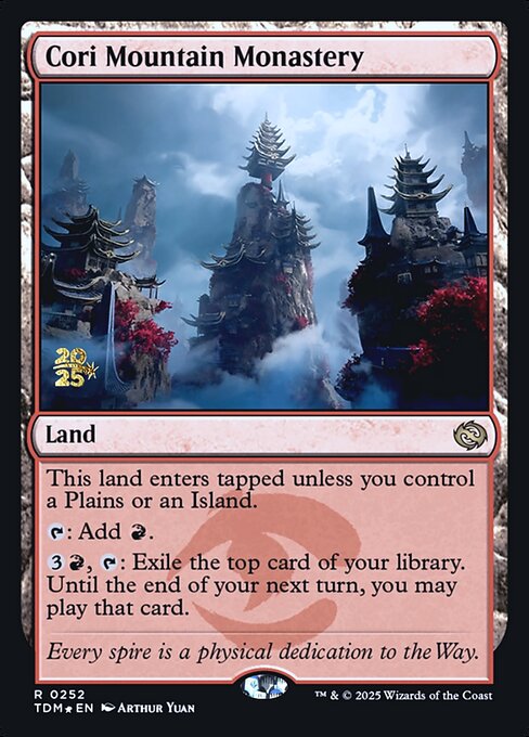Cori Mountain Monastery highlighted card art