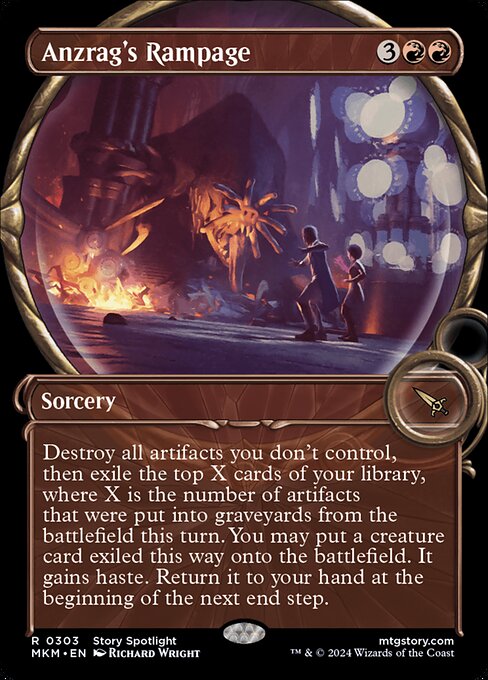 Anzrag's Rampage highlighted card art