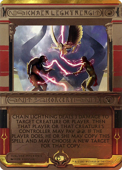 Chain Lightning from Amonkhet Invocations