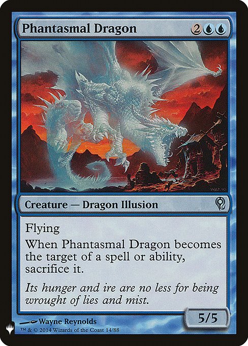 Phantasmal Dragon highlighted card art