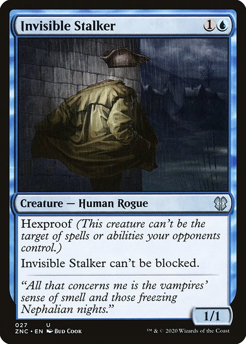 Invisible Stalker from Zendikar Rising Commander
