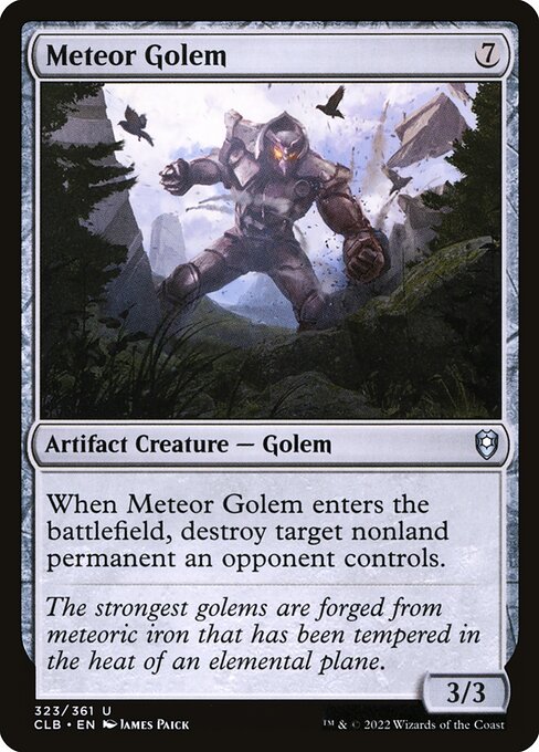 Meteor Golem from Commander Legends: Battle for Baldur's Gate