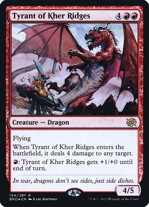 Tyrant of Kher Ridges from The Brothers' War Promos