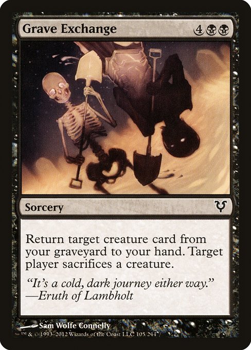 Grave Exchange highlighted card art