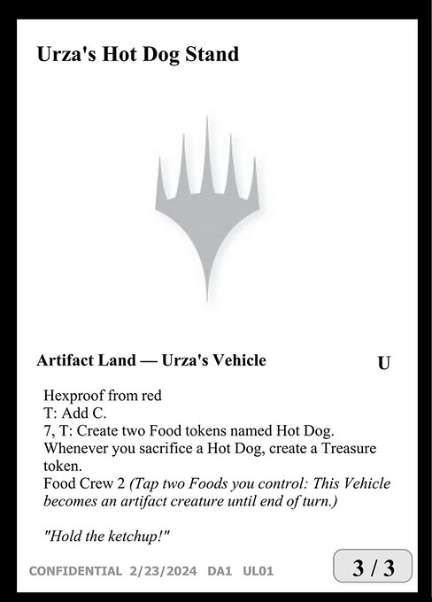 Urza's Hot Dog Stand highlighted card art