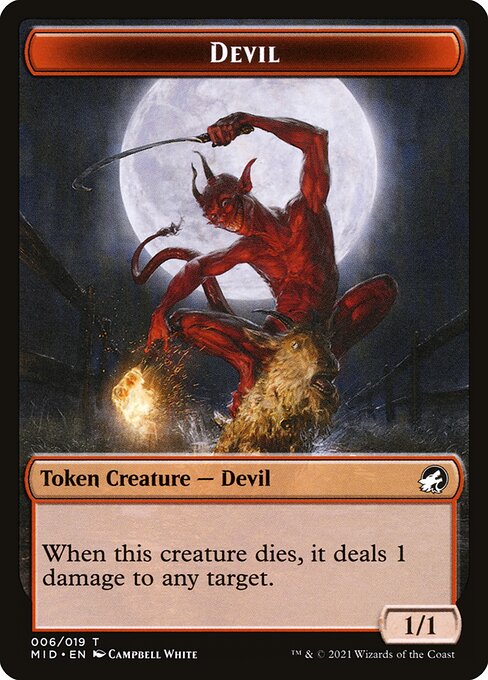 Devil from Innistrad: Midnight Hunt Tokens