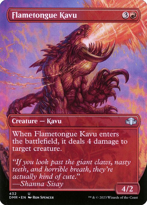 Flametongue Kavu highlighted card art