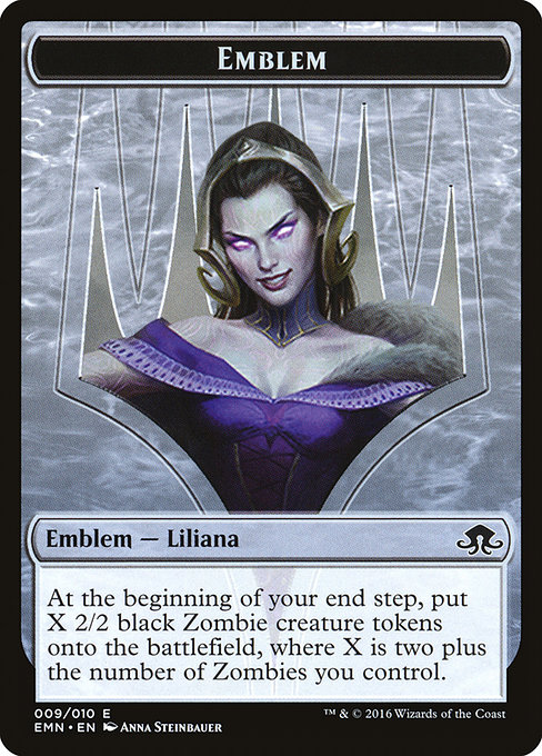 Liliana, the Last Hope Emblem from Eldritch Moon Tokens