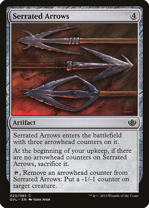 Serrated Arrows from Duel Decks Anthology: Garruk vs. Liliana