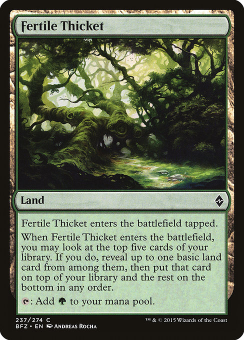 Fertile Thicket from Battle for Zendikar