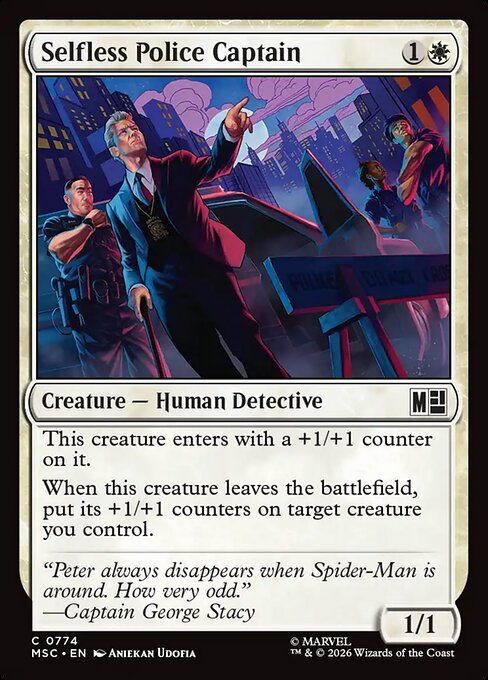 Selfless Police Captain highlighted card art