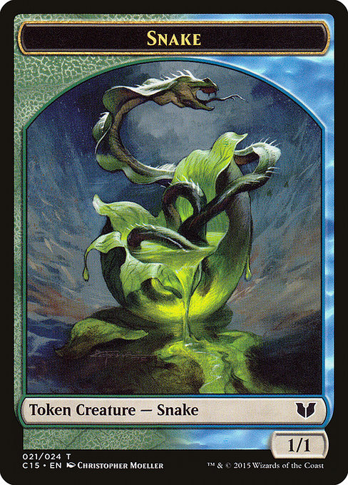 Snake highlighted card art